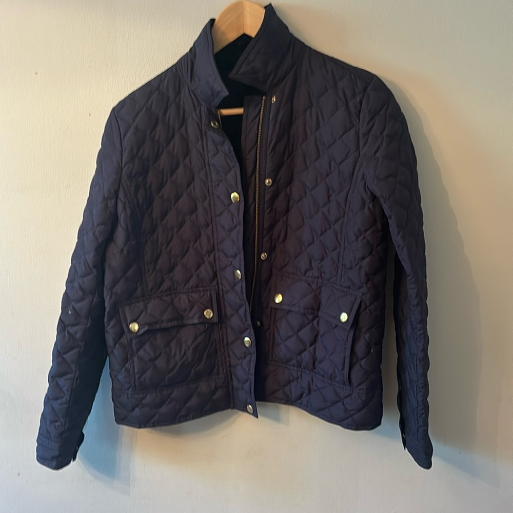 I.Crew quilted light down jacket
